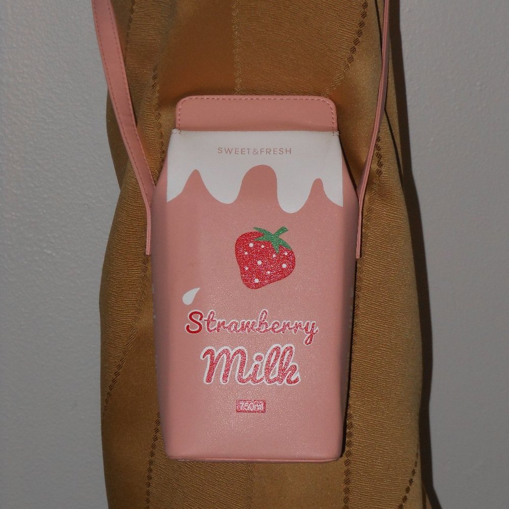Strawberry Milk Clutch Bag
